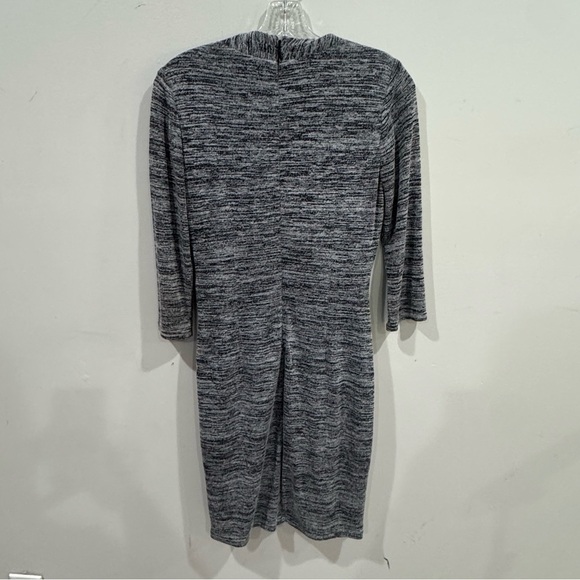 WHBM 3/4 sleeve heather gray wrap/ blouson dress ❤️ - Picture 6 of 7